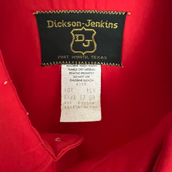 Vintage 70s Vibrant Red Western Pearl Snap Shirt Cowboy Work Shirt Rockabilly - Picture 7 of 8